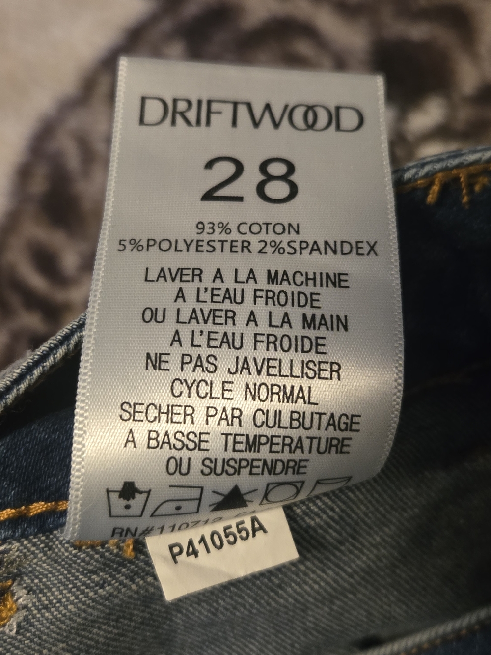 Driftwood Embroidered Dark Wash Women’s Jeans - Floral Detail - Picture 9 of 16